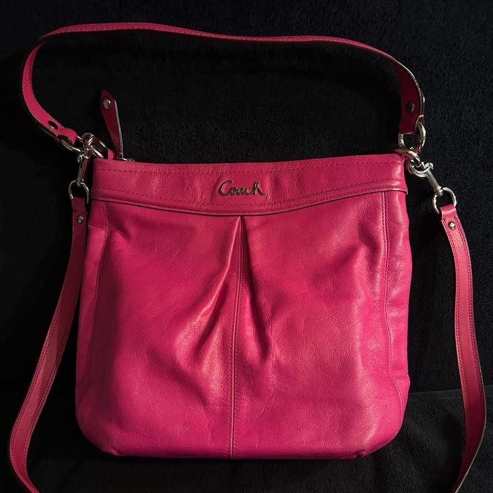 COACH BAG - ASHLEY - HOT PINK LEATHER - VINTAGE